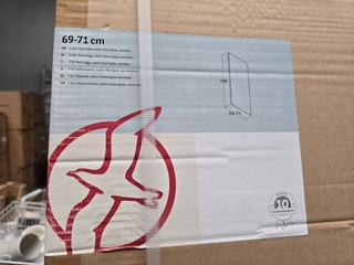 Douchewand 198×69-71cm Dansani